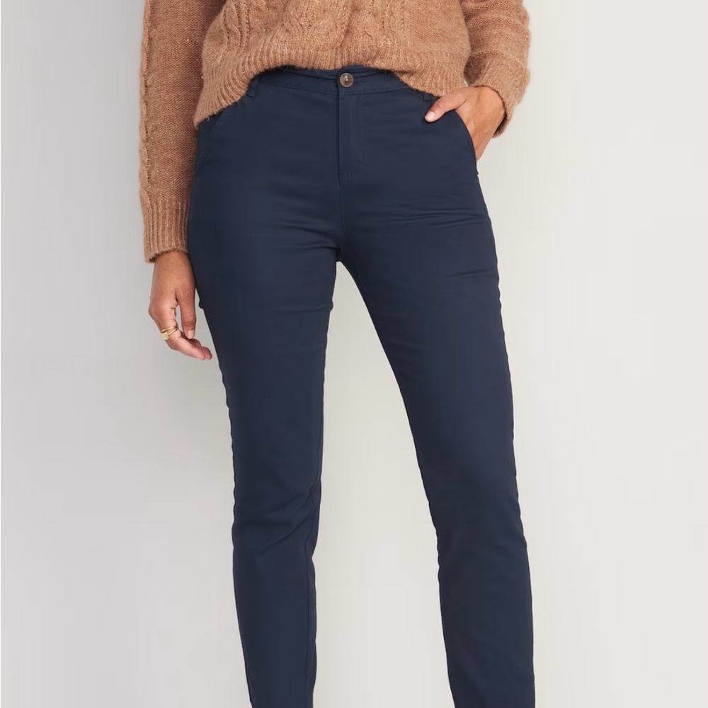 Old Navy Blue Cropped Ankle Pants